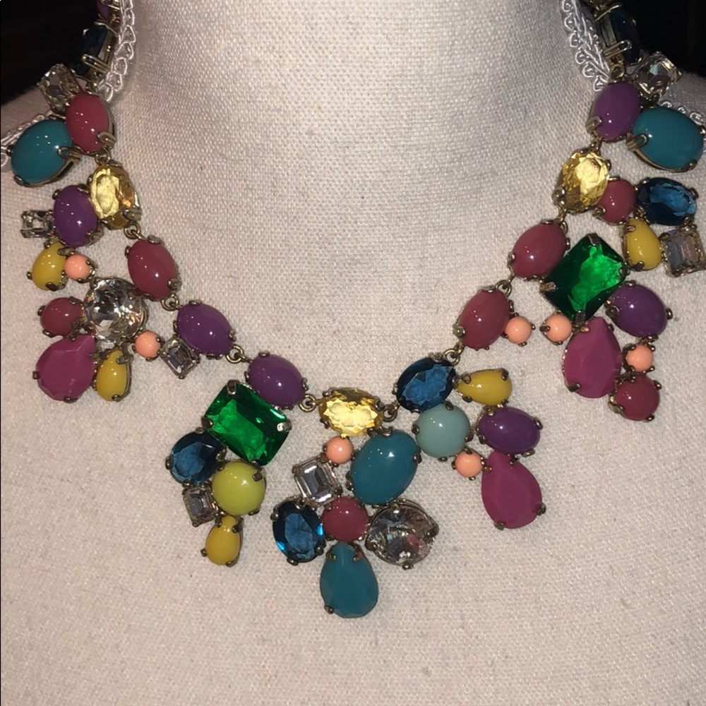 Like New! J. Crew Rhinestone Statement Necklace - image 2